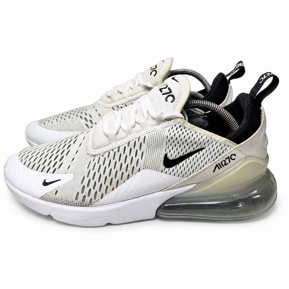 Men’s Size 10.5 - Nike Air Max 270 White Black AH8050-100 Preowned